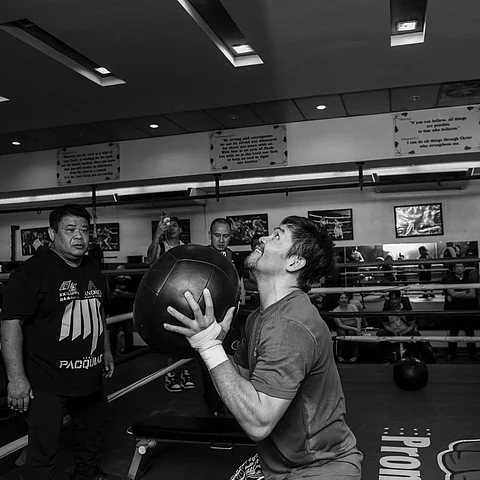 Manny Pacquiao insists he can still bang with the very best. | Photograph COURTESY OF Team Pacquiao