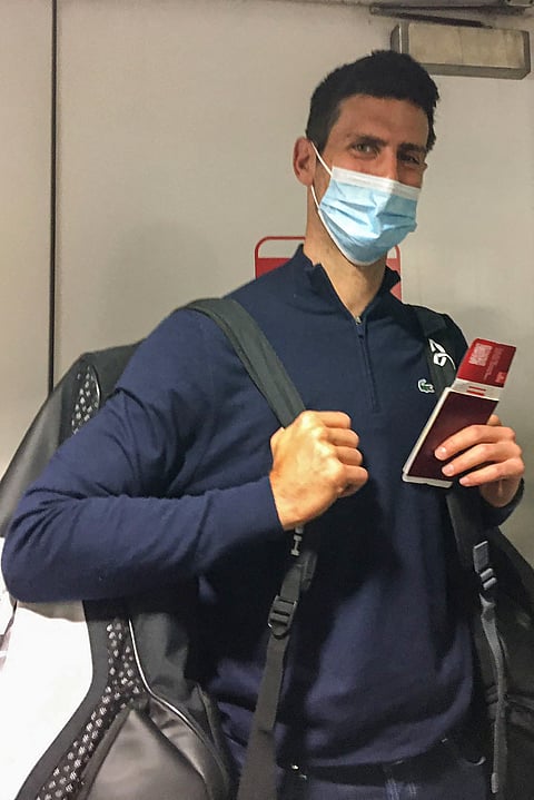 AGENCE FRANCE-PRESSE
NOVAL Djokovic gets deported by Australian health and immigration authorities due to his vaccination status.