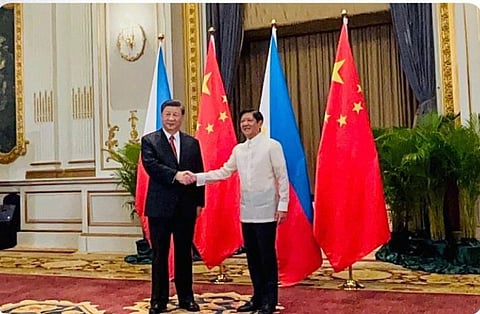 President Ferdinand Marcos Jr. first met Chinese President Xi Jinping on the sidelines of the APEC Summit in Bangkok, Thailand in November 2022. (Photo by Michelle Guillang)