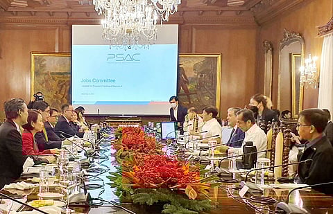 On 9 December, the President and Vice President sat down with the PSAC Jobs Sector, led by Lead Convenor Sabin Aboitiz and Sector Lead Joey Concepcion. The PSAC recommended programs that would primarily help farmers, micro, small, and medium enterprises, Business Process Outsourcing agents, overseas Filipino workers, and medical practitioners, among other local workers. (Photo courtesy of the Office of the Press Secretary)