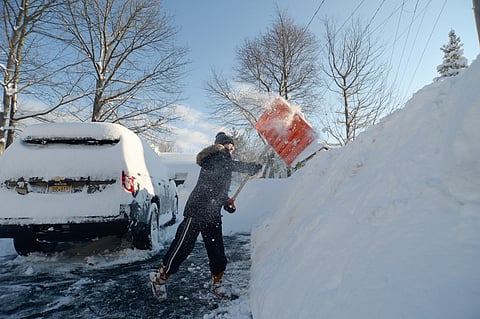 The extreme weather sent wind chill temperatures in all 48 contiguous US states below freezing over the weekend, stranded holiday travelers with thousands of flights canceled and trapped residents in ice- and snow-encrusted homes. (AFP FILE PHOTO: John Normile / GETTY IMAGES NORTH AMERICA / Getty Images via AFP)