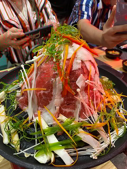 PHOTOGRAPHS COURTESY OF restaurants
Jin Joo Korean Grill's samgyeopsal.