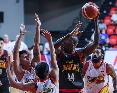Andrew Nicholson flexed his muscles as early as the first half, scoring 26 of his 32 points, but Hayden Blankley took over in the second half and stole the show. Photo by Rio Deluvio