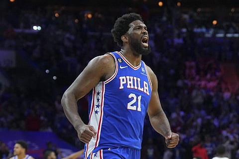 Joel Embiid of the Philadelphia 76ers. Photo by Mitchell Leff / GETTY IMAGES NORTH AMERICA / Getty Images via AFP