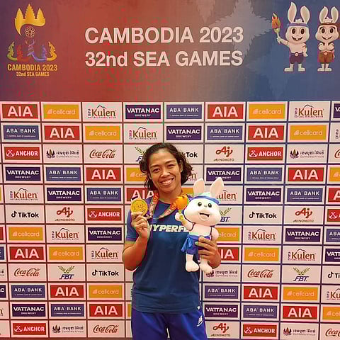 Photograph Courtesy of Annie Ramirez/FB | Anni Ramirez, who made waves in the 32nd SEA Games in Cambodia, looks forward to a defense of her Asian Indoor and Martial Arts title this November in Thailand.