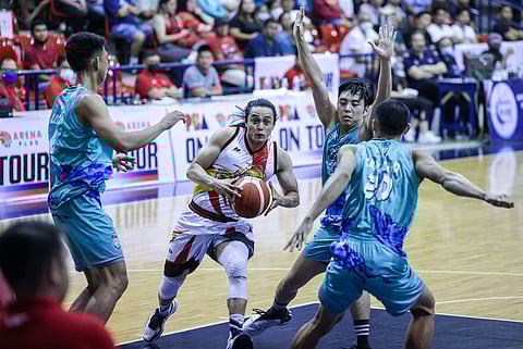 PHOTOGRAPH COURTESY OF PBA
TERRENCE Romeo of San Miguel is determined to regain his old, deadly form.