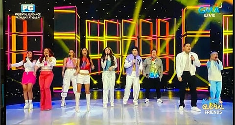 The country's longest-running noontime variety show resumes its live broadcast with a new set of hosts. (Photo courtesy of Kapuso Global Friends)
