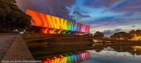 Photograph courtesy of rodel valiente
The Cultural Center of the Philippines bathed in rainbow lights.