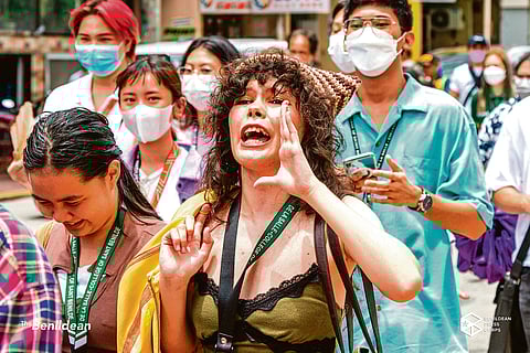 Participants making their statements heard.
Photograph courtesy of Julia Mikaela Natividad