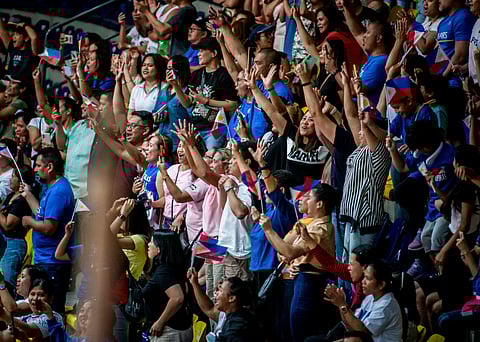 Filipinos based in Jordan come out in full force to support the Gilas Pilipinas women's under-16 team. (Photo from FIBA Women's Asia Cup)