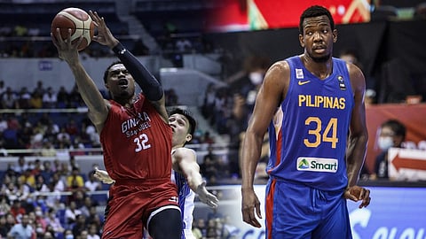 Justin Brownlee (left) and Ange Kouame may join forces for the coming Asian Games in Hangzhou, China.