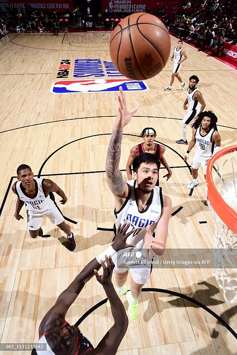 KAI Sotto makes a good impression in his NBA Summer League debut. | GARRETT ELLWOOD/AGENCE FRANCE-PRESSE