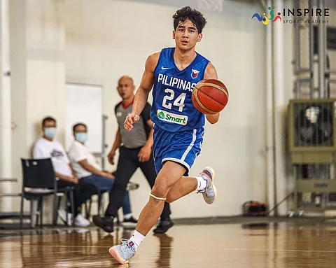 Kieffer Alas, son of multi-titled coach Louie Alas, will lead the Batang Gilas campaign in the SEABA under-16 Championship. (Photo from Inspire Academy Facebook).