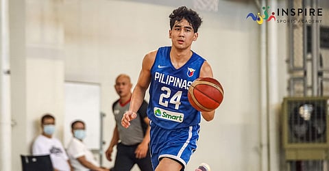 Kieffer Alas presides in the offense of Gilas Pilipinas under-16 squad.