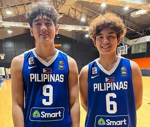 Kieffer Alas and Irus Chua provide the firepower for the Gilas Pilipinas under-16 team. (Photo from Kieffer Alas' Facebook)