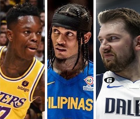 National Basketball Association stars are set to invade the FIBA World Cup among them are (from left to right) Dennis Schroeder of Germany, Jordan Clarkson of the Philippines and Luka Doncic of Slovenia.