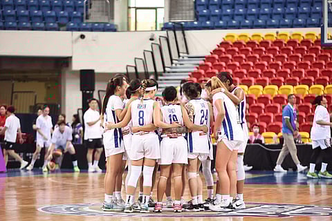 Gilas Pilipinas women's team faces stiff competition agaisnt crack teams from South Korea, Japan and Australia. (Photo from Gilas Women's Basketball FB)