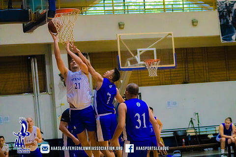 Paolo Bugia, current team executive of Phoenix Super LPG in the Philippine Basketball Association and part of the multiple Ateneo champion teams, is one of those seeing action in the All Ateneo Basketball Series.