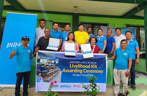 Photograph courtesy of Aboitiz Group
For Ramon Aboitiz Foundation Inc.-Microfinance, Aboitiz Foundation Inc. and Pilmico Foods Corp., recovery is the most important step for communities and families to be able to bounce back and become more resilient. Beneficiaries from Samar, Leyte, Negros Oriental and Misamis Oriental receive Livelihood Kits under the ‘Padayon sa Pagbusay’ program.