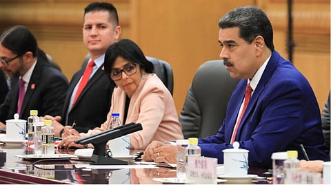 Maduro arrived in Beijing on Tuesday after a tour of Shanghai and other Chinese cities © ZURIMAR CAMPOS / Venezuelan Presidency/AFP