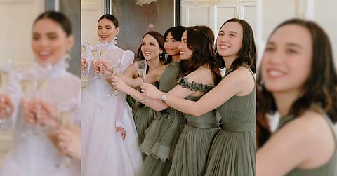 Lovi Poe with her bridesmaids. Photo @lovipoe/Instagram