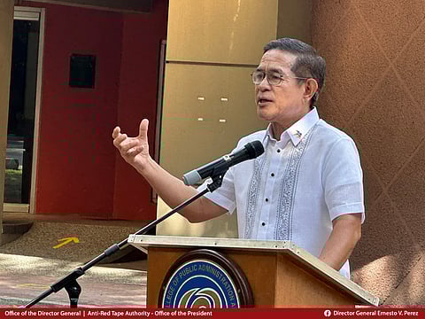 ARTA Director General Ernesto Perez/Facebook.