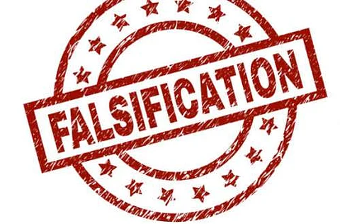 Finance firm employee faces falsification raps