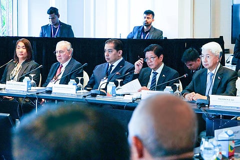 PBBM in a roundtable meeting with the Singapore business community. Photo courtesy of PCO.