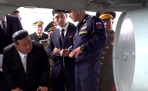 Kim inspects Russian bombers, missile, warship
