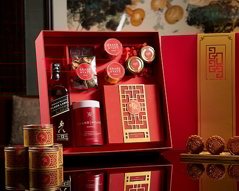 Photograph courtesy of GRAND HYATT MANILA
FLORENTINE mooncake box.