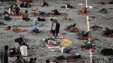 In India, the world's most populous country, officials said this August was the hottest and driest since national records began more than a century ago. (Photo: Sajjad HUSSAIN / AFP/File)