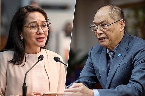 Sen. Risa Hontiveros; Finance Secretary Benjamin Diokno
