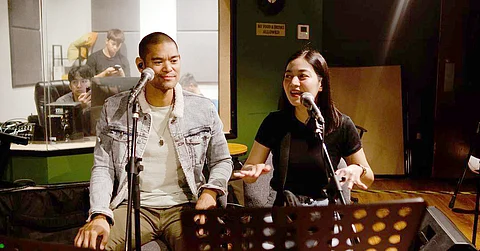 JAY R and Kyla in rehearsal. | Photograph courtesy of Ig/rnbjayrjay R And Kyla In Rehearsal.