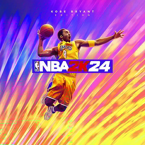 LA Lakers basketball star Kobe Bryant, who died in a helicopter accident in 2020, graces the cover of "NBA 2K24".