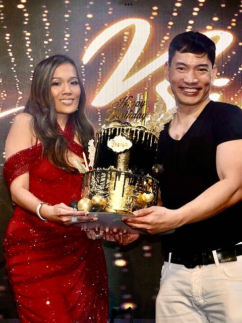 Birthday celebrator Irene Montemayor and hubby Carlo Montemayor.