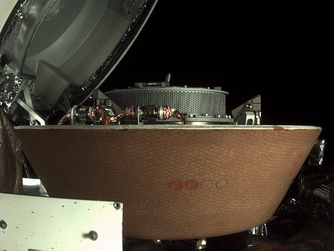 OSIRIS-REx shown before embarking on its sample-gathering mission. | W. COMMONS