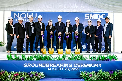 Melanie Porcioncula, area manager of AYIN Contractor and Trading Corp.; Segundo David, president/CEO of Segnor Construction and Development Corporation; Arturo Gavino, design manager-Project Development of SMDC; Dexter Bautista, senior project manager- Engineering of SMDC; Camille Bondad, assistant vice president-Project Development of SMDC; Gino Macapagal, international sales director of SMDC; Marietta Eborde, vice president-Project Development of SMDC; Edwin Hernandez, operation technical director of JCV and Associates Project Management and Development Inc.; Juancho Mallari, general manager of Tratek Asia, Inc.; Alfredo David, president of D3 Construction Services Corporation; and Michael Palad, project manager of Bouwwerken, Inc.