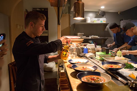 Chef Luis Martinez at work.