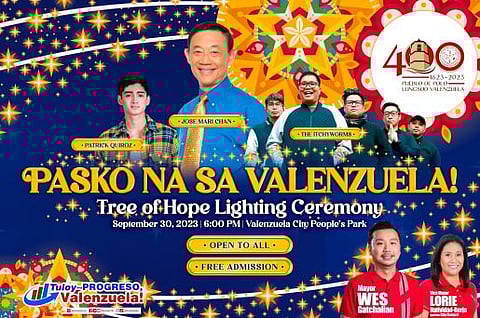 Valenzuela City kicks off joint Christmas and 400th-anniversary celebration