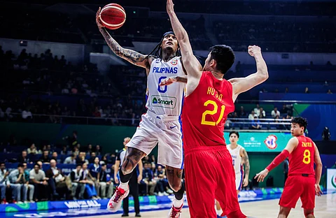 Jordan Clarkson sizzles in Gilas Pilipinas’ first win in the FIBA Asia Cup. (Photo from SBP)