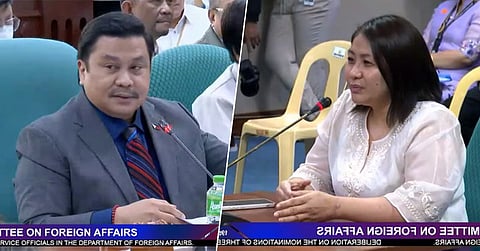 Senator Jinggoy Estrada questions Atty. Catherine Sy. Screencap from Senate PH/YouTube.