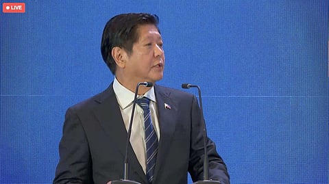 President Ferdinand Marcos Jr. delivers his opening remarks at the 10th Asia Summit in Milken Institute, Singapore. (Screenshot from Milken Institute)