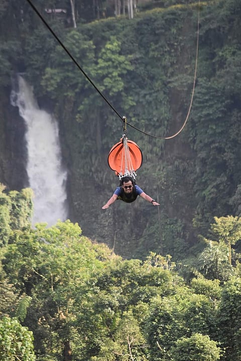 Ziplining at Lake Sebu, South Cotabato.