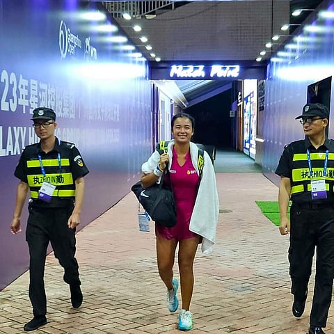 Alex Eala draws closer to the main draw of the Guangzhou Open. (Alex Eala/FB)