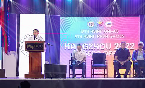 Bong Go joins Asian Games send-off; renews advocacy for athletes’ welfare