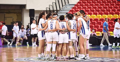 Gilas Pilipinas women's team faces stiff competition agaisnt crack teams from South Korea, Japan and Australia. (Photo from Gilas Women's Basketball FB)