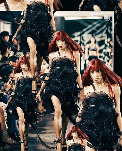 Mimiyuuuh on the runway. Photos from @mimiyuuuh/Instagram.