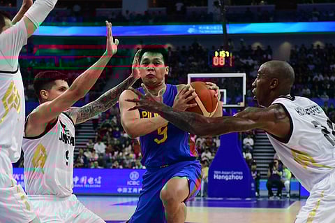 Scottie Thompson shows up and delivers his usual energetic performance in the gold medal match. (Photo by Luis Veniegra)