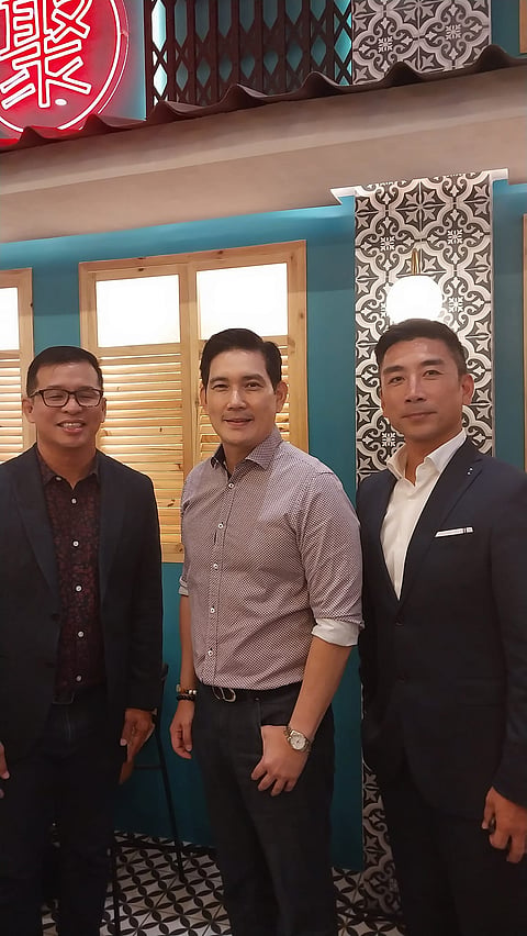 Lester Pimentel Ong with Richard Yap and Ace Wang.
