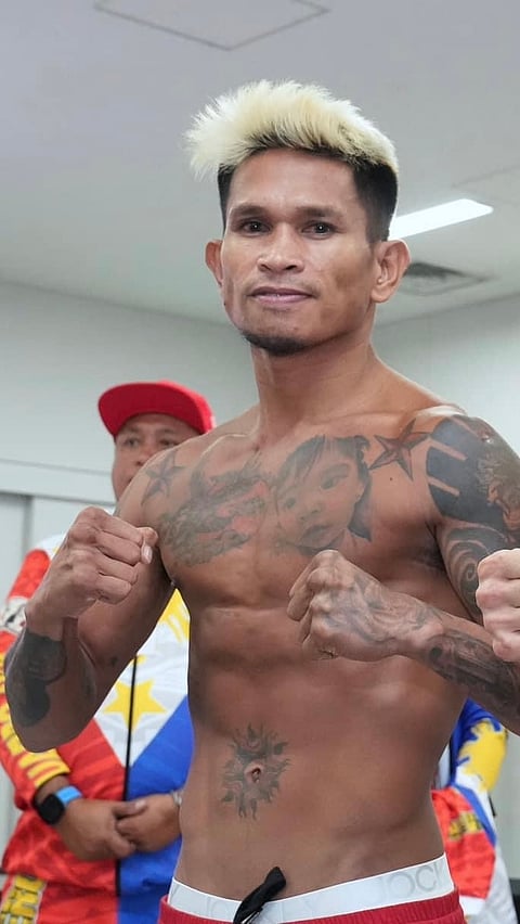 John Riel Casimero figures in a disappointing four-round draw with Yukinori Oguni late Thursday in Tokyo.(PHOTOGRAPH COURTESY OF Naoki Fukuda)